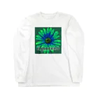 LilacGingerの花ロンT（innocent Green）SUZURI限定 ロングスリーブTシャツ