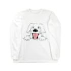 たぬき丸の館のひょっこり犬 Long Sleeve T-Shirt