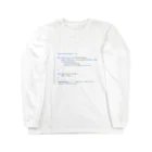 printfのLifeWhiteColor.js ロングスリーブTシャツ