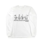 PHANT-ﾌｧﾝﾄ-の雪だるま/黒 Long Sleeve T-Shirt