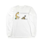 toliodesignのイライラジャッカルくんとキリンくん Long Sleeve T-Shirt