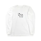 rurumoon🌙のマヌケ顔のウシ Long Sleeve T-Shirt