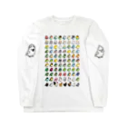 Cody the LovebirdのChubby Bird 鳥さん大集合 Long Sleeve T-Shirt