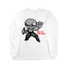 オリジナルデザインTシャツ　SMOKIN'の宇宙人への道 Long Sleeve T-Shirt