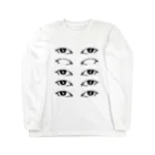 InjectionOfVain(suzuri shop)のOpen Eyes Repetition ロングスリーブTシャツ