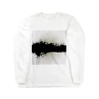 九太。の気まぐれショップの黒白ペンキくん Long Sleeve T-Shirt