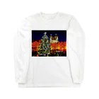 GALLERY misutawoのプラハ 夜のクリスマスツリーとティーン教会 Long Sleeve T-Shirt