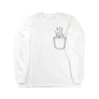 毒舌うさぎのゆとりネコ「なんかおもしろいはなししてぇ」 Long Sleeve T-Shirt