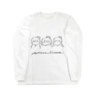 翡翠キセキ公式SUZURIショップの生誕Tシャツグッズ メンバーシルエット Long Sleeve T-Shirt