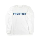 ロゴTシャツのひよこ堂のFRONTIER フロンティア ロゴ Tシャツ ロングスリーブTシャツ