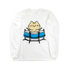  ふじねこ屋のトリプルチェロパンねこ Long Sleeve T-Shirt