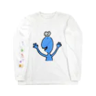 MyPrincessYurinaのYurina’s Blue Alien ロングスリーブTシャツ