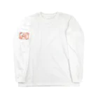 ロゴTシャツのひよこ堂のフラワー イニシャル H  は行 名前 Long Sleeve T-Shirt