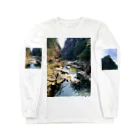 2929gawDesignShop358のRivers and waterfalls of nature ロングスリーブTシャツ