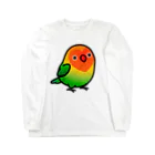 Cody the LovebirdのChubby Bird ルリゴシボタンインコ ロングスリーブTシャツ