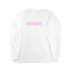 りんごあめの子のsampleデザイン(ピンク) Long Sleeve T-Shirt