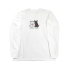 Kizplanning 「Sylph&Devil's」のしろいぬルッチー＋くろいぬリア Long Sleeve T-Shirt