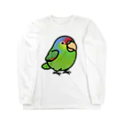 Cody the LovebirdのChubby Bird  フジイロボウシインコ ロングスリーブTシャツ