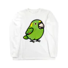 Cody the LovebirdのChubby Bird キエリボウシインコ ロングスリーブTシャツ