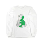 EMOTO KUMIKO'S STOCKの緑のうさぎ Long Sleeve T-Shirt