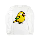 Cody the LovebirdのChubby Bird ニョオウインコ ロングスリーブTシャツ