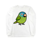 Cody the LovebirdのChubby Bird トガリオインコ Long Sleeve T-Shirt