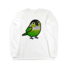 Cody the LovebirdのChubby Bird　ウロコインコ ロングスリーブTシャツ