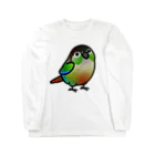 Cody the LovebirdのChubby Bird　ウロコインコ ロングスリーブTシャツ