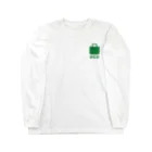 kg_shopの[☆両面] エコバッグ降臨 【視力検査表パロディ】 Long Sleeve T-Shirt