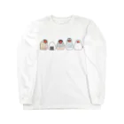 文鳥堂の文鳥とおにぎり Long Sleeve T-Shirt