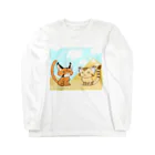 Cat Musicのすなかる～ず・すなかるコンビイラスト ロングスリーブTシャツ