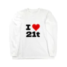 co-eternity のI Love 21t ロングスリーブTシャツ