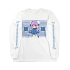 かやましそのチャイナブルー Long Sleeve T-Shirt