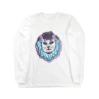 Heart PeaのLion Blue ライオンブルー Long Sleeve T-Shirt