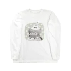 はらたけあおいろの雪だるま Long Sleeve T-Shirt