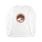 雛乃の文鳥グッズ屋さんの文鳥一家のどこでも壷巣！住み着くシリーズ Long Sleeve T-Shirt