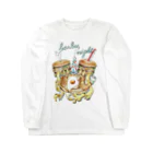 foodies - フーディーズのfoodies - barber night Long Sleeve T-Shirt