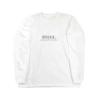 クロのお店のHYGGE.(Black Letter) ロングスリーブTシャツ