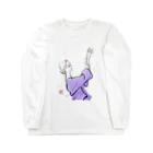 Jojo Yan | A Fashion Illustratorのバレリーナ Long Sleeve T-Shirt