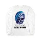 月が輝くこんな夜にのSkull woman ロングスリーブTシャツ