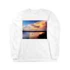 LhSTOREの夕焼け船 Long Sleeve T-Shirt