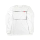 Remarkable Itemsの切り抜き線（赤） Long Sleeve T-Shirt