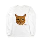 猫カフェ ぶぅたんグッズショップの絵文字タビくん Long Sleeve T-Shirt