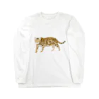 小鳥と映画館の虎 猫 トイガー Long Sleeve T-Shirt