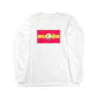 manju houseのmanju house logo goods ロングスリーブTシャツ