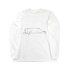 サワネチヒロのショップの起きたくない猫 Long Sleeve T-Shirt