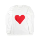 774／nanashiの赤のハート Long Sleeve T-Shirt