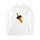 しゃけひめ🐟Shakehime👑3DfriendsのFunky Carrot!physical! Long Sleeve T-Shirt