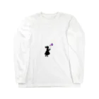 Katcatloverの宇宙のシャボン玉をふく少女 Long Sleeve T-Shirt