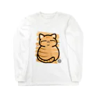 まるねこのねこNiコ(まんまるアメショ) ロングスリーブTシャツ